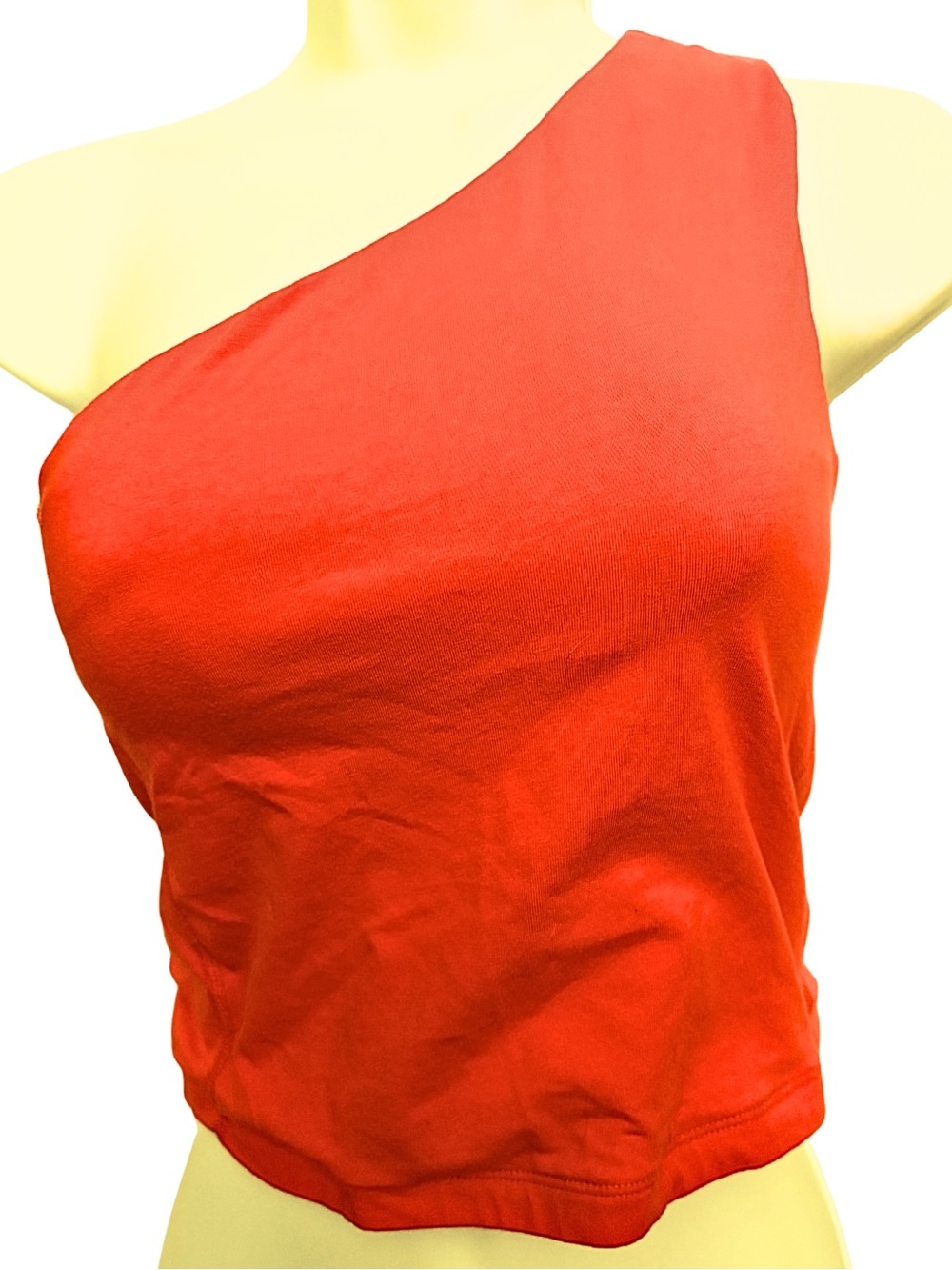 AVIA SPORTS BRA ONE SHOULDER Coral Sporty Clean Girl Gym Baddie Womens SZ S